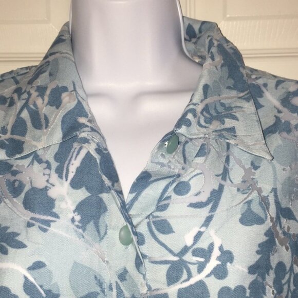 Vintage Florentine Petites Woman’s Blouse Size 10P - Picture 2 of 10